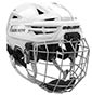 Bauer Re-Akt 155 kypärä combo häkillä Lapset valkoinen