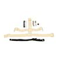CCM Backplate hihnat goaliemask & snaps boutons setti beige
